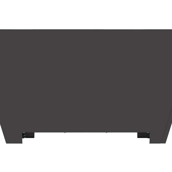 Feuerstelle Quadrat Schwarz 80x80x40 cm Stahl