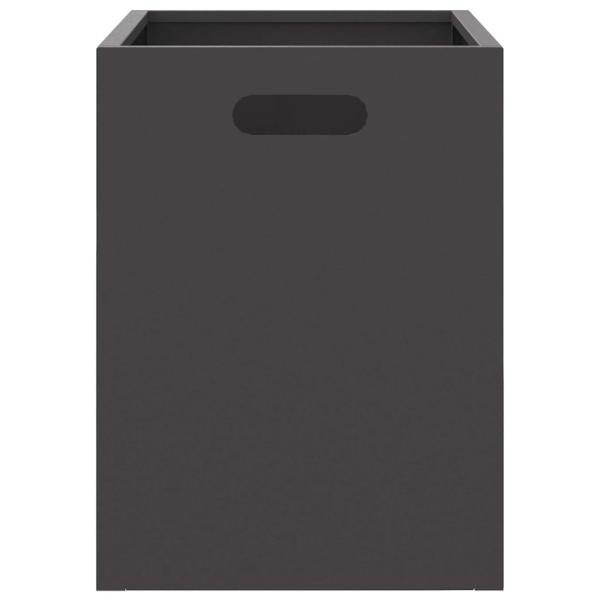 Feuerstelle Rechteckig Schwarz 50x30x40 cm Stahl