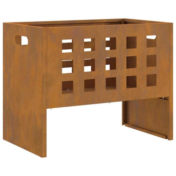 Feuerschale Rechteckig 50x30x40 cm Wetterfestes Stahl