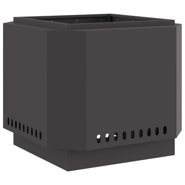 rauchfreier Feuer pit Schwarz 58x58x51 cm Stahl