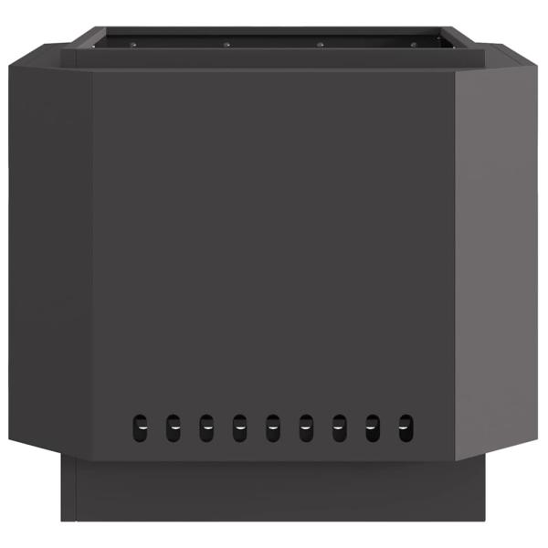 rauchfreier Feuer pit Schwarz 58x58x51 cm Stahl