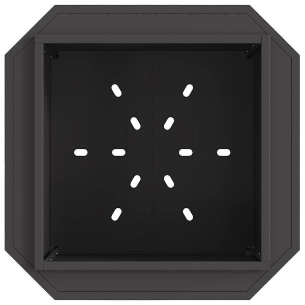 rauchfreier Feuer pit Schwarz 58x58x51 cm Stahl
