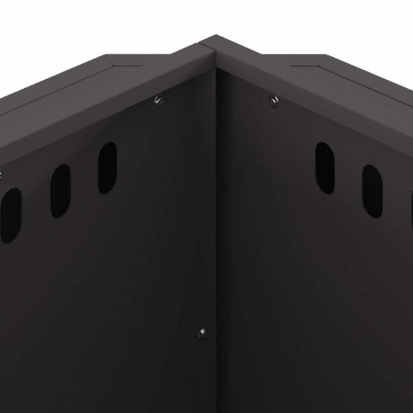 rauchfreier Feuer pit Schwarz 58x58x51 cm Stahl