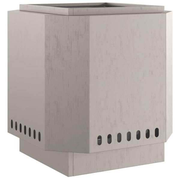 rauchfreier Grill 48x48x51 cm aus wetterfestem Stahl