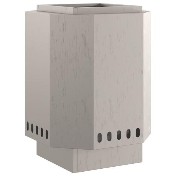 rauchfreie Feuerstelle 38x38x51 cm wetterfester Stahl