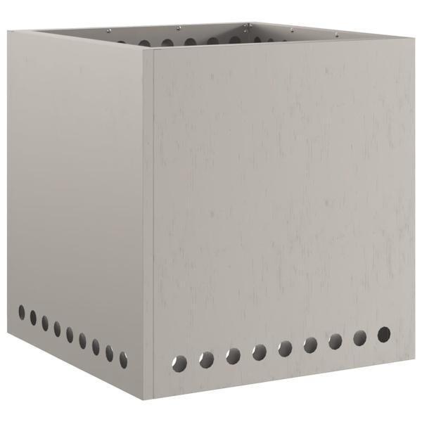 rauchfreier Feuergrill Quadrat 48x48x50 cm wetterbeständiger Stahl