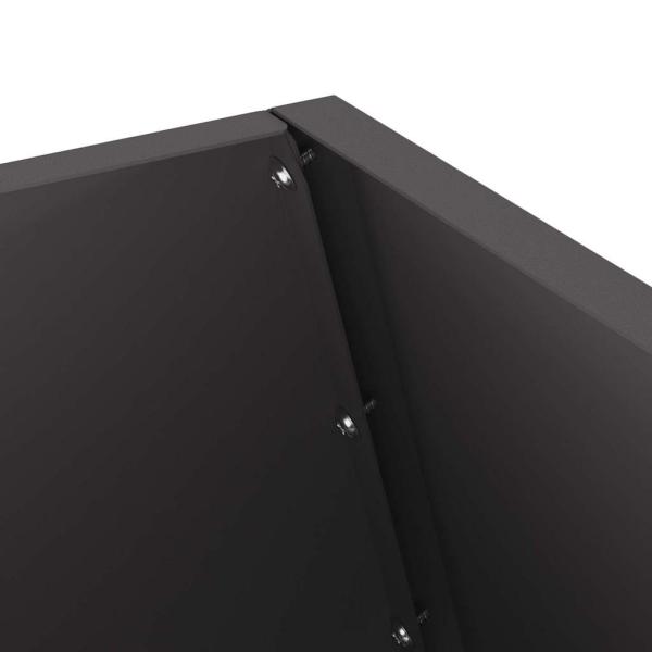 Feuerstelle Schwarz 50x50x100 cm Stahl