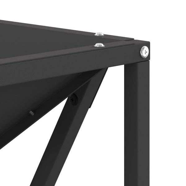 Feuerstelle Quadrat Schwarz 50x50x35 cm Stahl