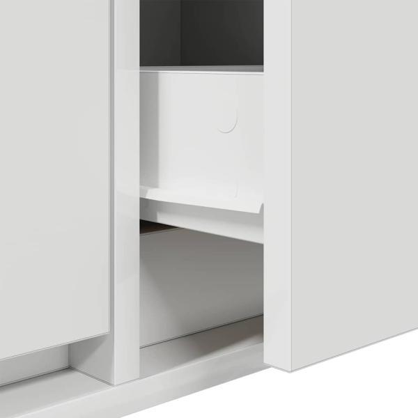 ARDEBO.de - TV-Schrank Weiß 100x31x25,5 cm Holzwerkstoff