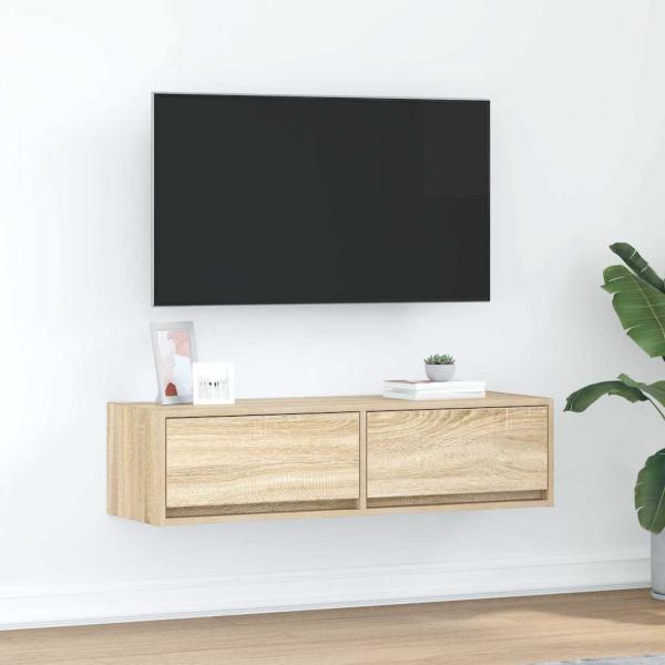 ARDEBO.de - TV-Schrank Sonoma Eiche 100x31x25,5 cm Holzwerkstoff