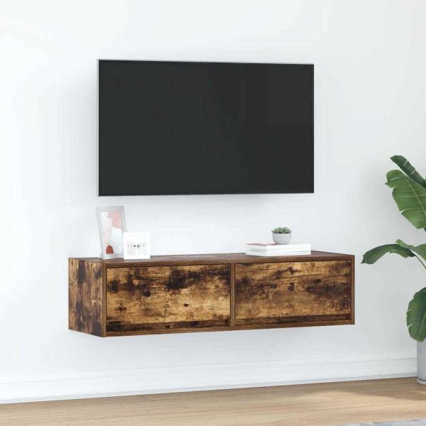 ARDEBO.de - TV-Schrank Räuchereiche 100x31x25,5 cm Holzwerkstoff