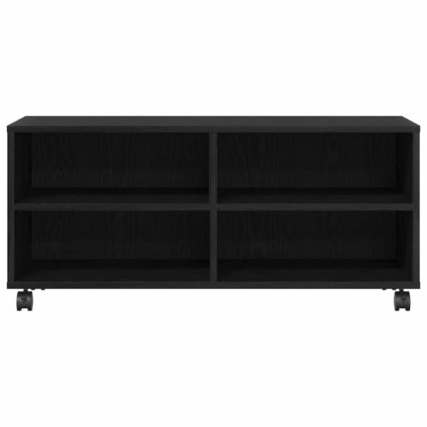 TV-Schrank Schwarz 90x35x35 cm Holzwerkstoff