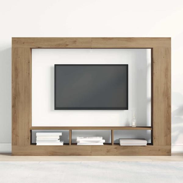 TV Schrank Wandmontiert Artisan Eiche 152x22x113 cm