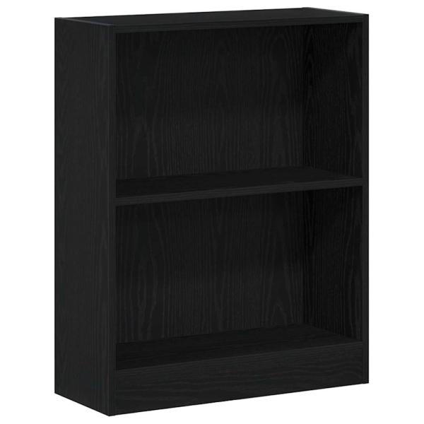 Bücherregal Schwarz 60x24x76 cm aus Holzwerkstoff