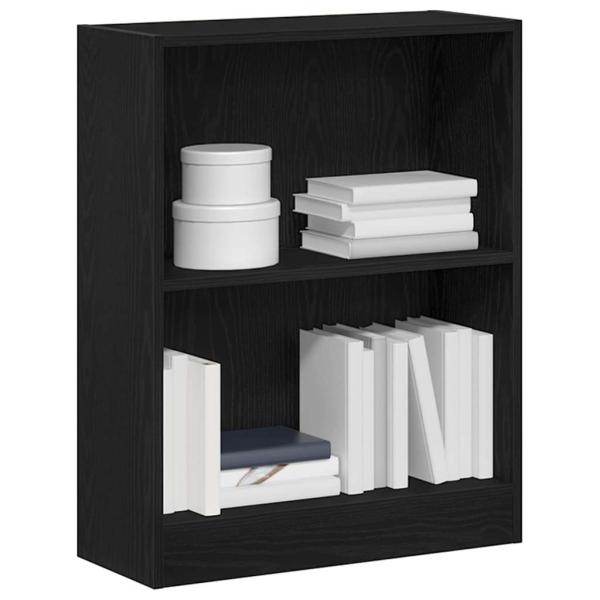Bücherregal Schwarz 60x24x76 cm aus Holzwerkstoff