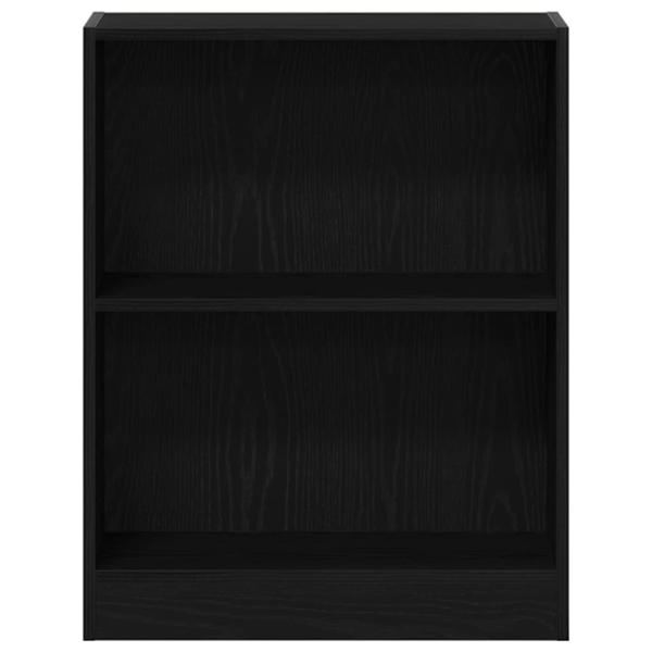 Bücherregal Schwarz 60x24x76 cm aus Holzwerkstoff