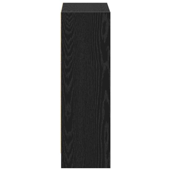 Bücherregal Schwarz 60x24x76 cm aus Holzwerkstoff