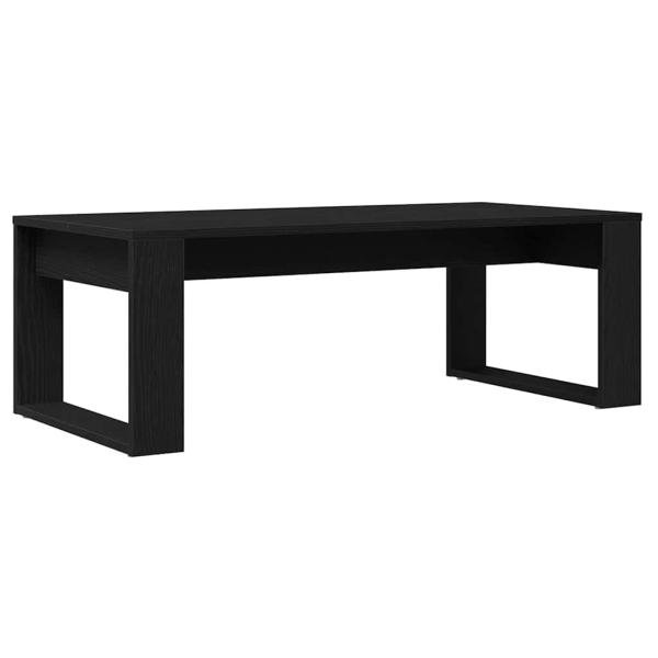 Couchtisch in Schwarz mit Eiche, 102x50x35 cm aus Holzwerkstoff