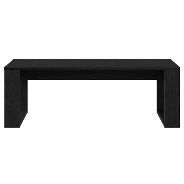 Couchtisch in Schwarz mit Eiche, 102x50x35 cm aus Holzwerkstoff