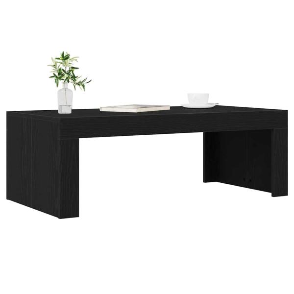 Couchtisch Schwarz Eiche 102x50x35 cm Holzwerkstoff