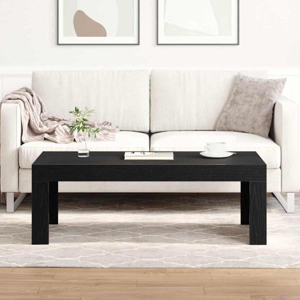 Couchtisch Schwarz Eiche 102x50x35 cm Holzwerkstoff