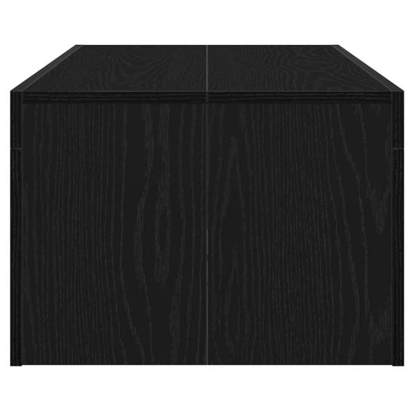 Couchtisch Schwarz Eiche 102x50x35 cm Holzwerkstoff