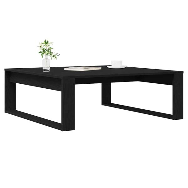 Couchtisch Schwarz Eiche 100x100x35 cm Holzwerkstoff