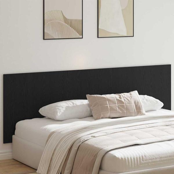 ARDEBO.de - Schwarzes Eichenwandkopfteile 240x1.5x80 cm Aus Holzwerkstoff