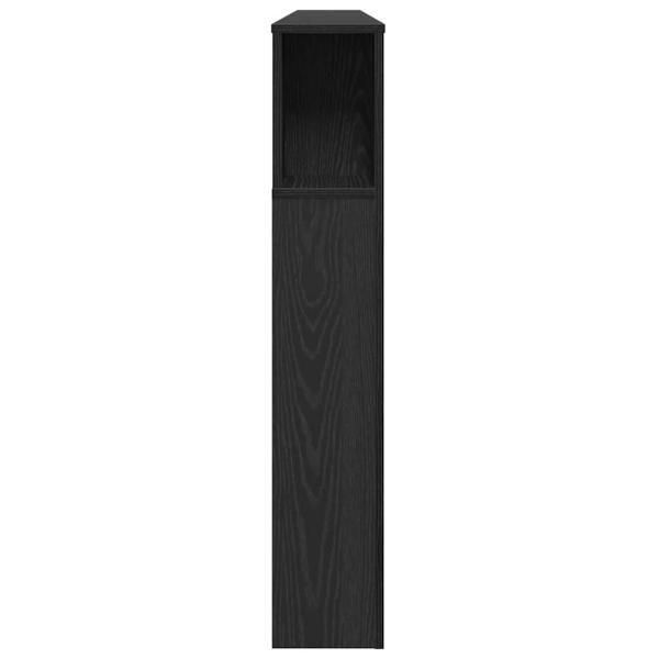 Kopfteilkabinett in schwarzem Eichenholz - 180x18.5x102.5 cm