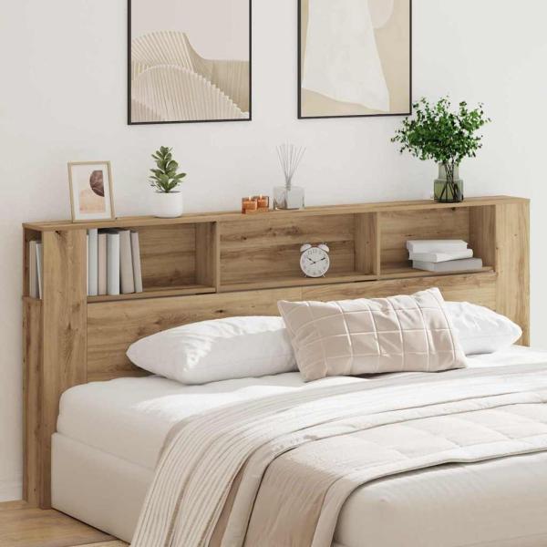 ARDEBO.de - Kopfteil Schrank Artisan Eiche 220x18,5x104,5 cm