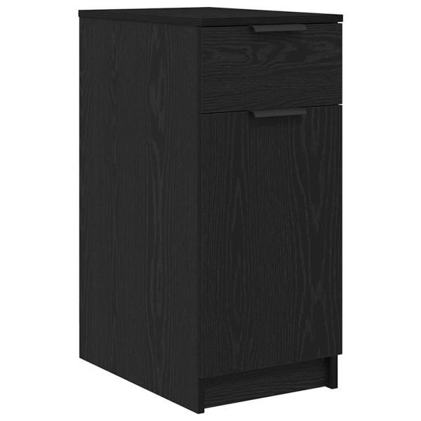 Schreibtischschrank in Schwarz Eiche - 33x50x75 cm - Hergestellt aus Werkstoff