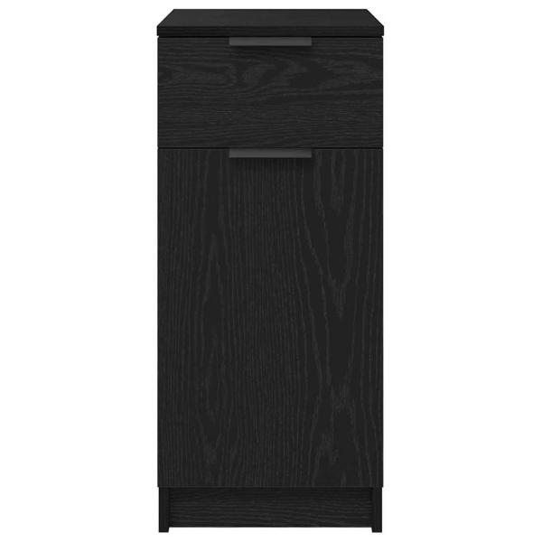 Schreibtischschrank in Schwarz Eiche - 33x50x75 cm - Hergestellt aus Werkstoff