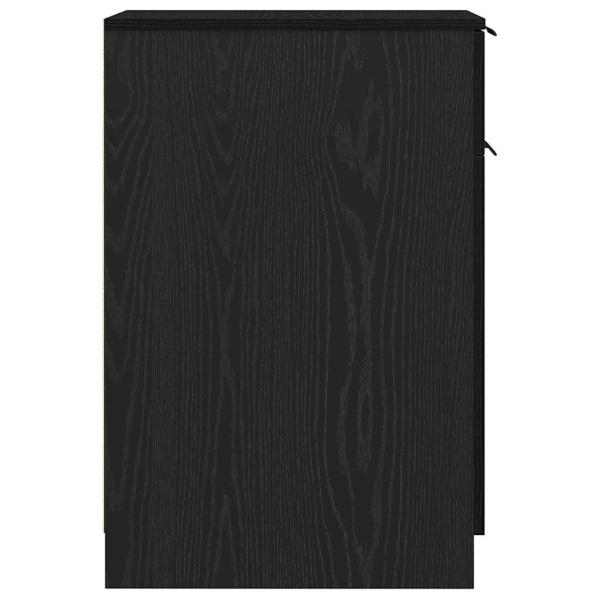 Schreibtischschrank in Schwarz Eiche - 33x50x75 cm - Hergestellt aus Werkstoff