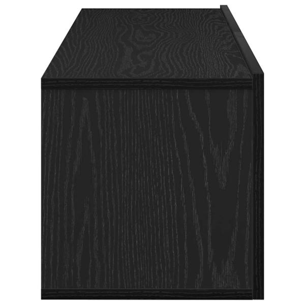 TV-Schränke 2er Set Schwarz Eiche 100x30x30 cm Holzfaser