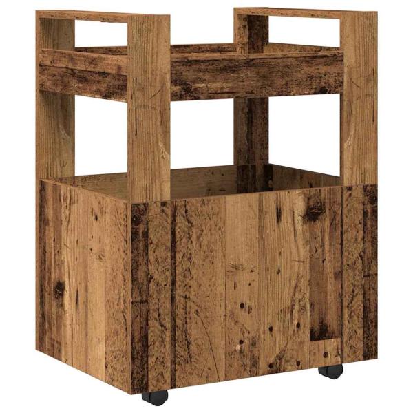 Küchenwagen Alte Holz 60x45x80 cm Holzwerkstoff