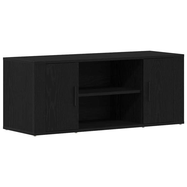 TV-Schrank Schwarz Eiche 100x35x40 cm Holzwerkstoff