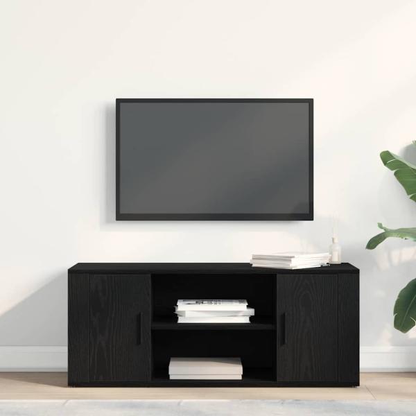TV-Schrank Schwarz Eiche 100x35x40 cm Holzwerkstoff