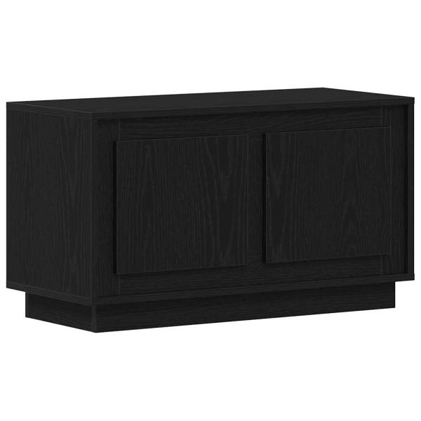 ARDEBO.de - TV Schrank Schwarz Eiche 80x35x45 cm Engineered Wood