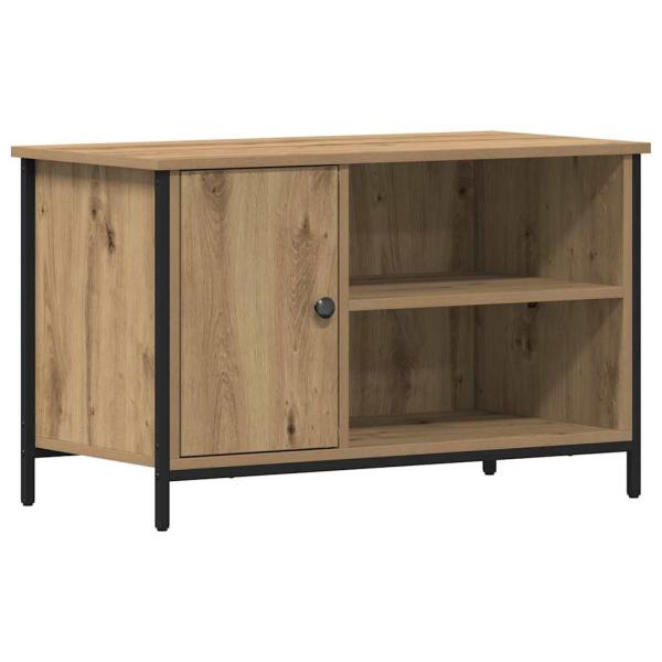 TV-Schrank Artisan Eiche 80x40x50 cm Holzwerkstoff und Stahl