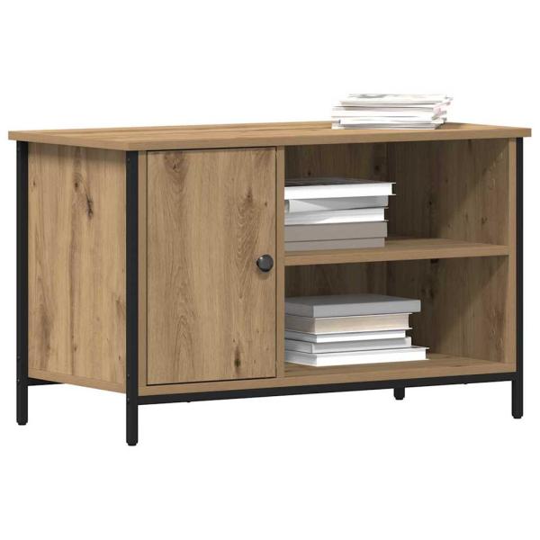TV-Schrank Artisan Eiche 80x40x50 cm Holzwerkstoff und Stahl