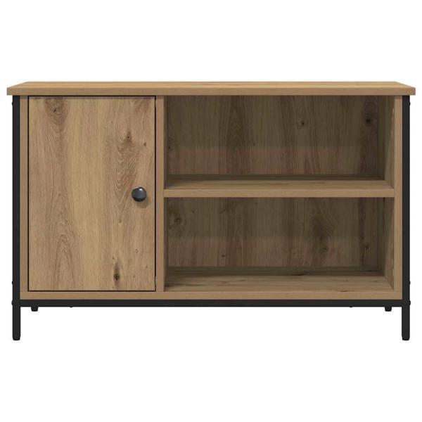 TV-Schrank Artisan Eiche 80x40x50 cm Holzwerkstoff und Stahl