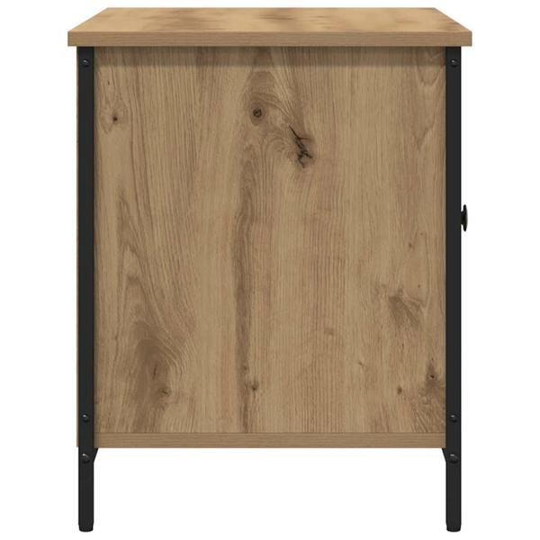 TV-Schrank Artisan Eiche 80x40x50 cm Holzwerkstoff und Stahl