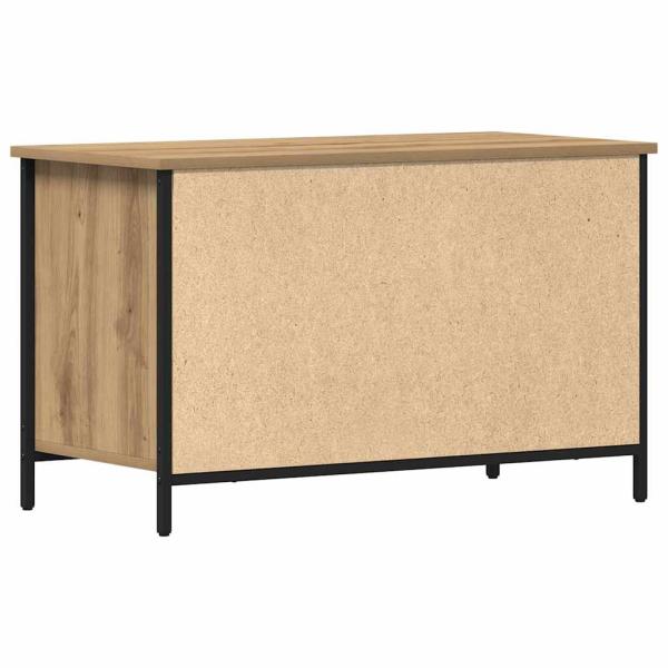 TV-Schrank Artisan Eiche 80x40x50 cm Holzwerkstoff und Stahl