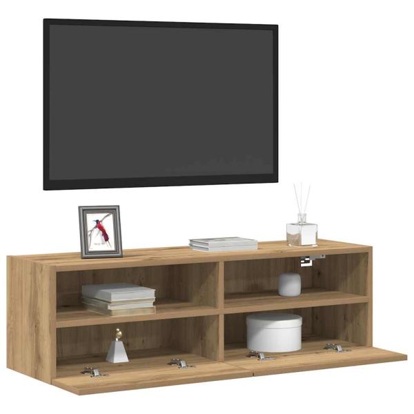 TV-Wandregal Artisan Eiche 100x30x30 cm Holzwerkstoff
