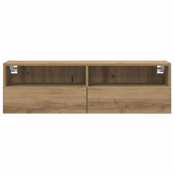 TV-Wandregal Artisan Eiche 100x30x30 cm Holzwerkstoff