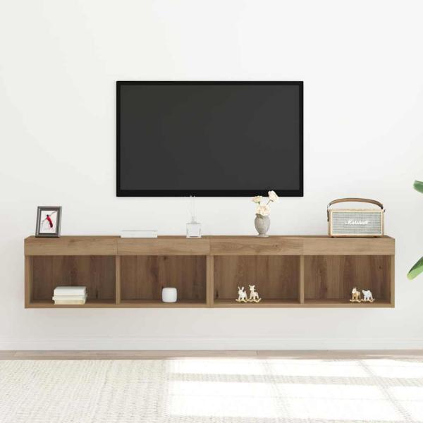 TV-Schrankset 2 stk. Artisan-Eiche Holzwerkstoff