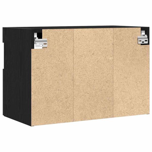 TV-Wandschrank 60 x 30 x 40 cm Schwarz Eichen-Optik