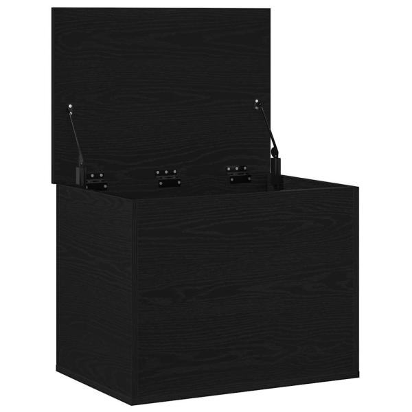 Aufbewahrungsbox mit Deckel Schwarz Eiche 60x42x46 cm Ingenieurholz