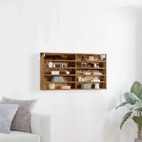 ARDEBO.de - Wandregal im Vintage-Stil aus Altholz und Holzwerkstoff