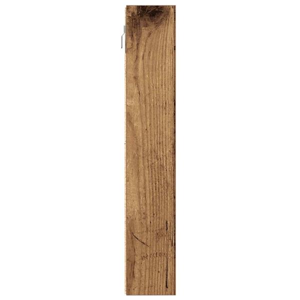 Wandregal im Vintage-Stil aus Altholz und Holzwerkstoff